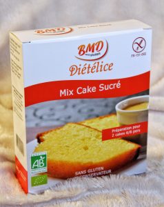 BMD sans gluten mix cake sucré sans lactose sans œufs bio vegan végétarien