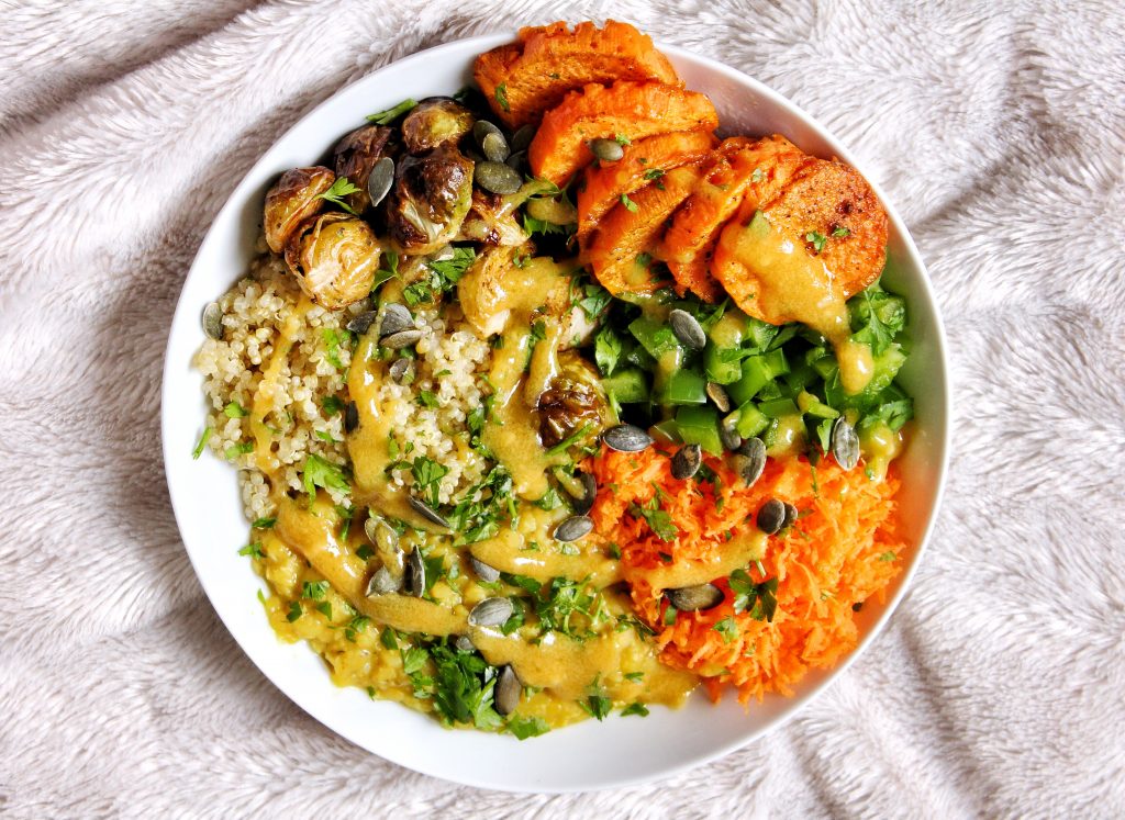 Buddha Bowl automne vegan sans gluten sans lactose végétarien