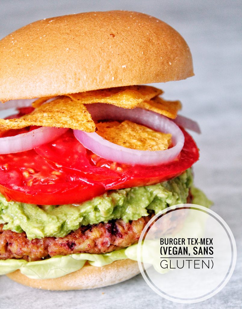 burger tex-mex vegan sans gluten sans lactose végétarien