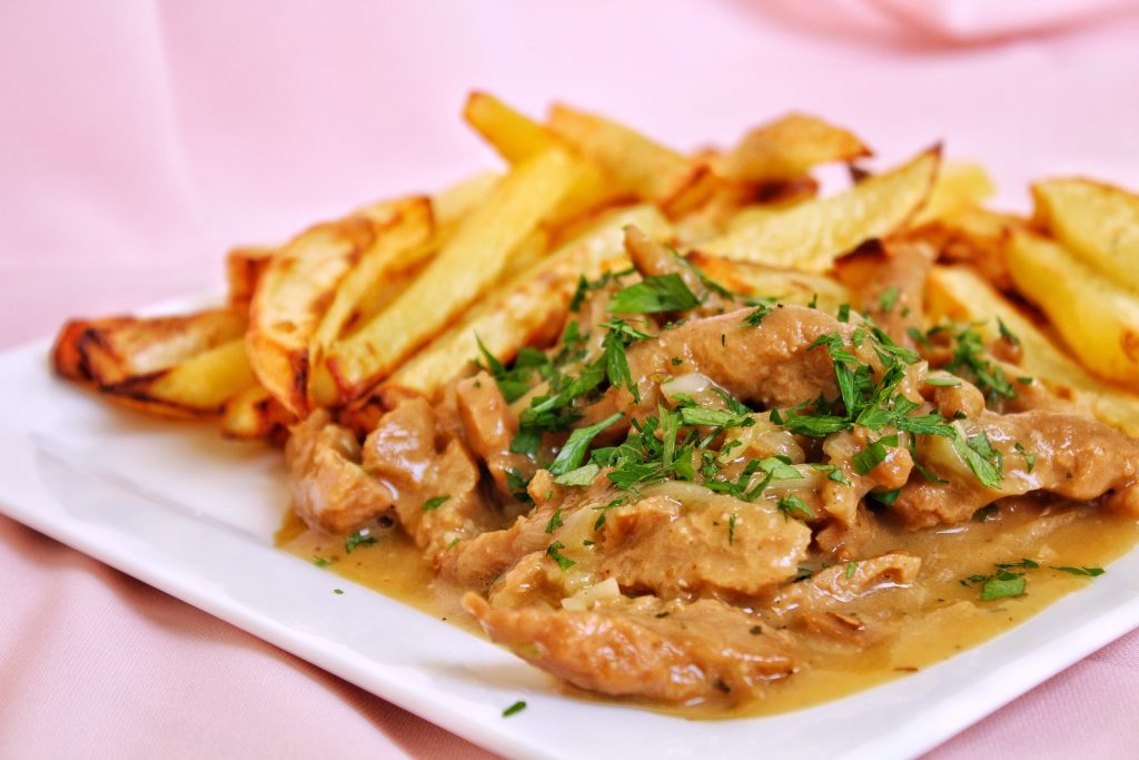 émincés de soja texturés sauce vin de madère vegan sans gluten sans lactose végétarien