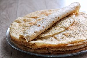 Crêpes moelleuses vegan végétaliennes sans gluten sans lactose sans œufs sans beurre