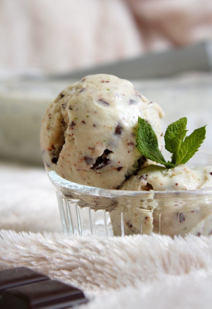 glace menthe pépites chocolat vegan sans gluten sans lactose végétarien