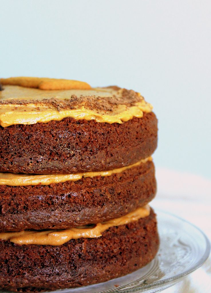Layer cake chocolat spéculoos vegan sans gluten sans lactose végétarien recette