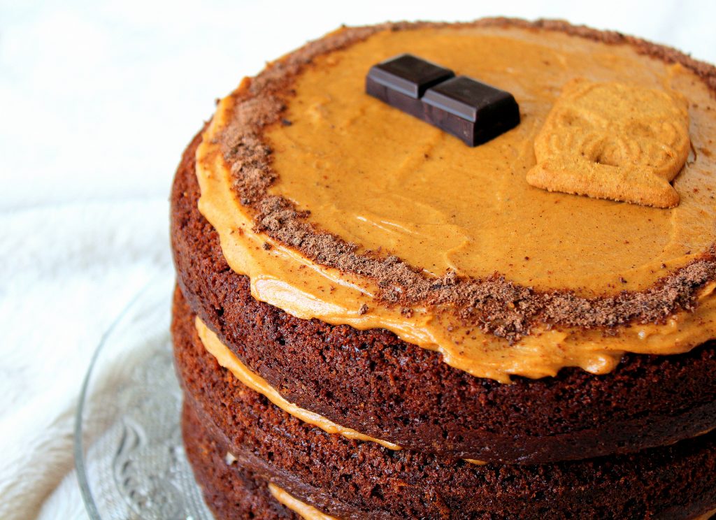 Layer cake chocolat spéculoos vegan sans gluten sans lactose végétarien recette
