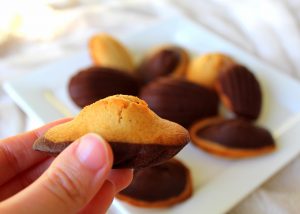 Madeleines marbré vanille chocolat vegan sans gluten sans lactose végétarien