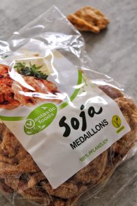 Médaillons protéines soja texturées vegan végétarien sans gluten sans lactose sans viande