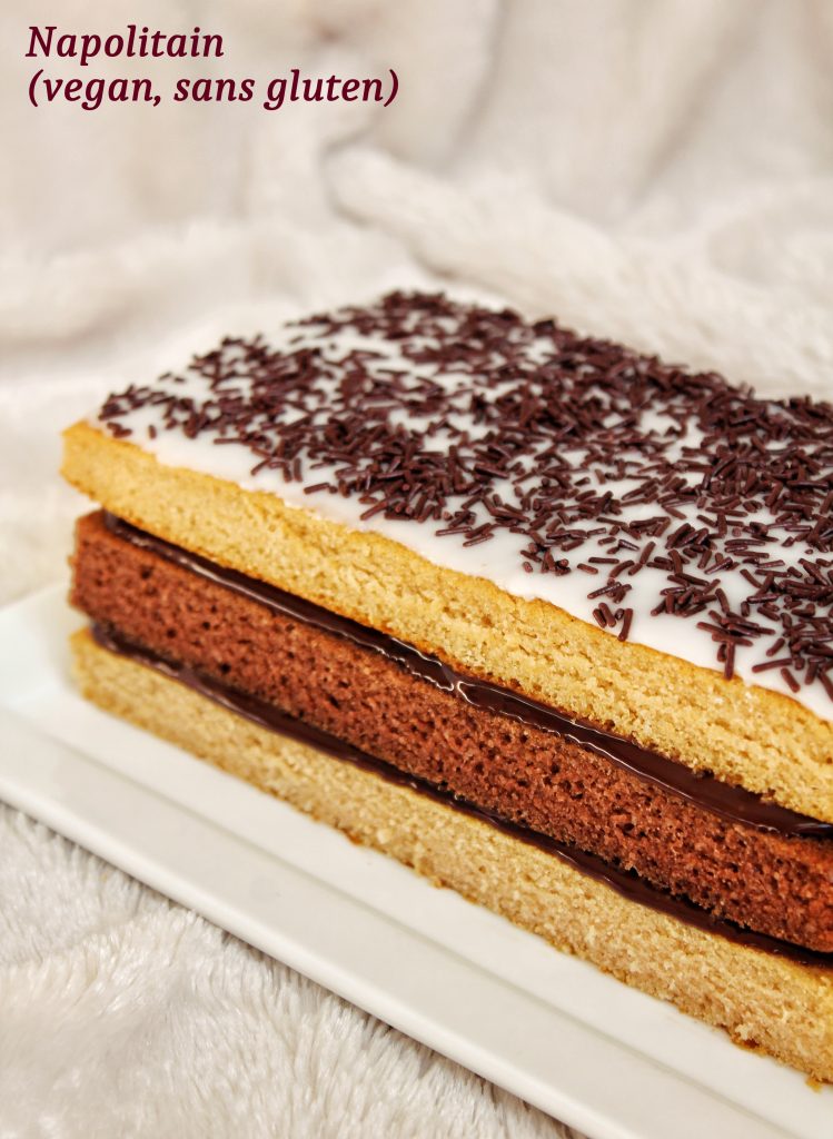 Napolitain vegan sans gluten sans lactose sans œufs recette