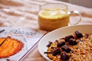 Porridge hivernal Patate Douce Cléa Cuisine La Plage vegan végétarien sans gluten sans lactose