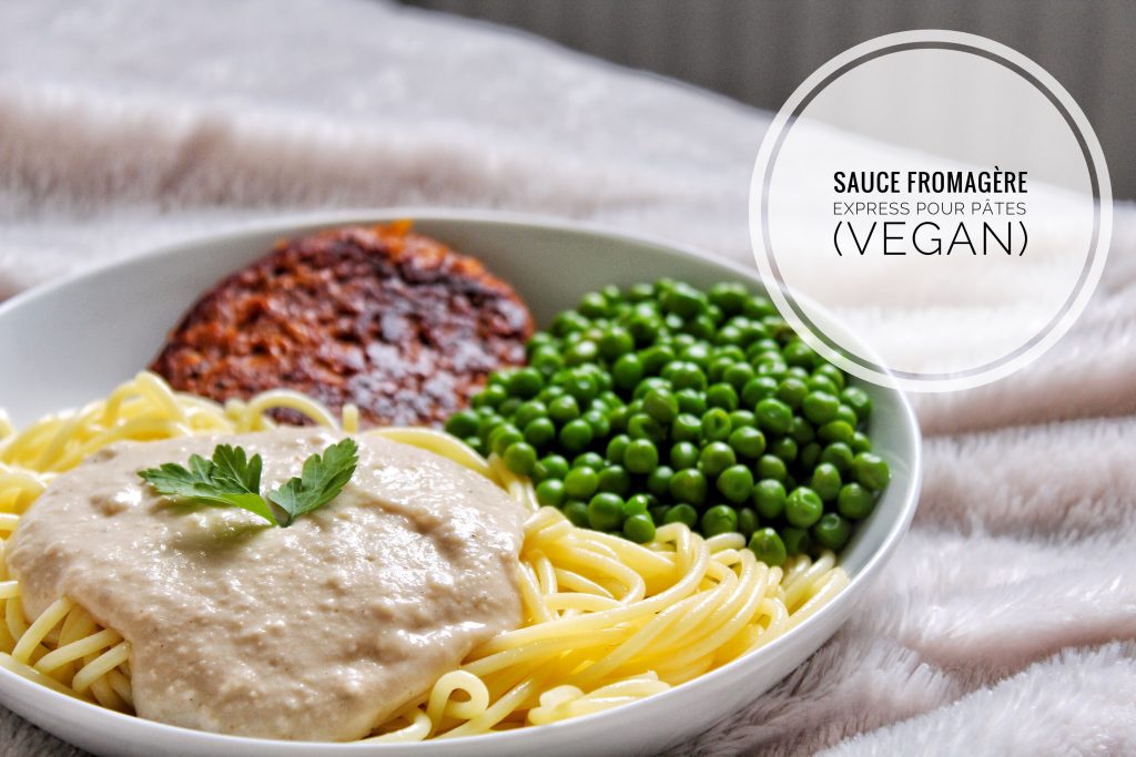 Sauce fromagère pour pâtes vegan végétarien sans fromage haricots blancs noix de cajou