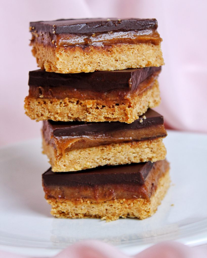 Shortbread Millionnaire vegan sans gluten sans lactose caramel dattes