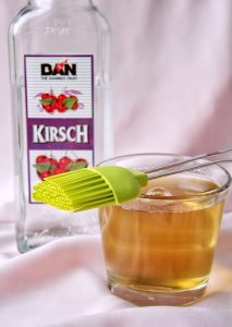 sirop kirsch pour imbibage génoise chocolat pour forêt noire vegan sans gluten sans lactose végétarien