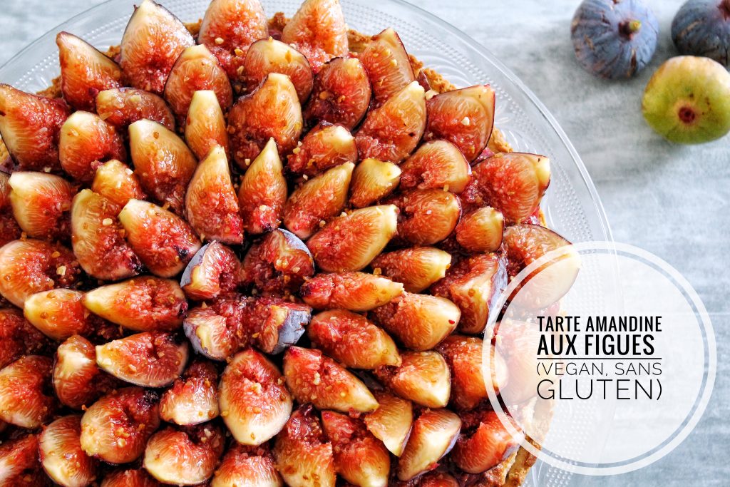 tarte amandine aux figues vegan sans gluten sans lactose végétarien