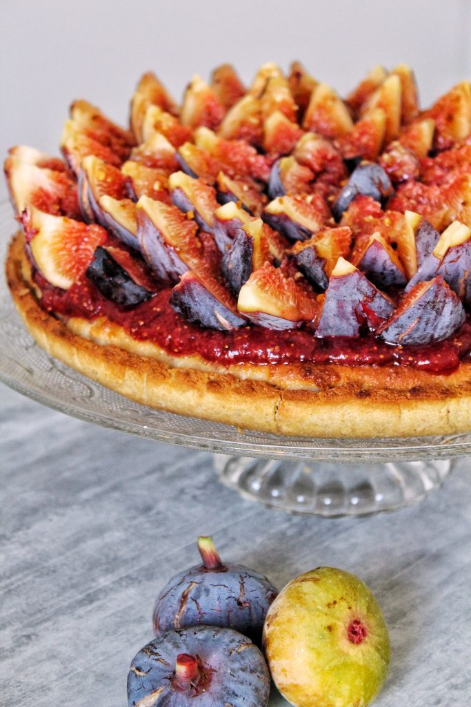 tarte amandine aux figues vegan sans gluten sans lactose végétarien