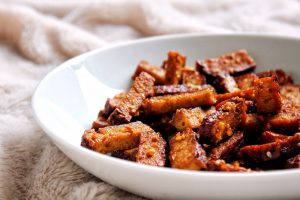 tofu fumé amande sésame bio lardons vegan végétarien