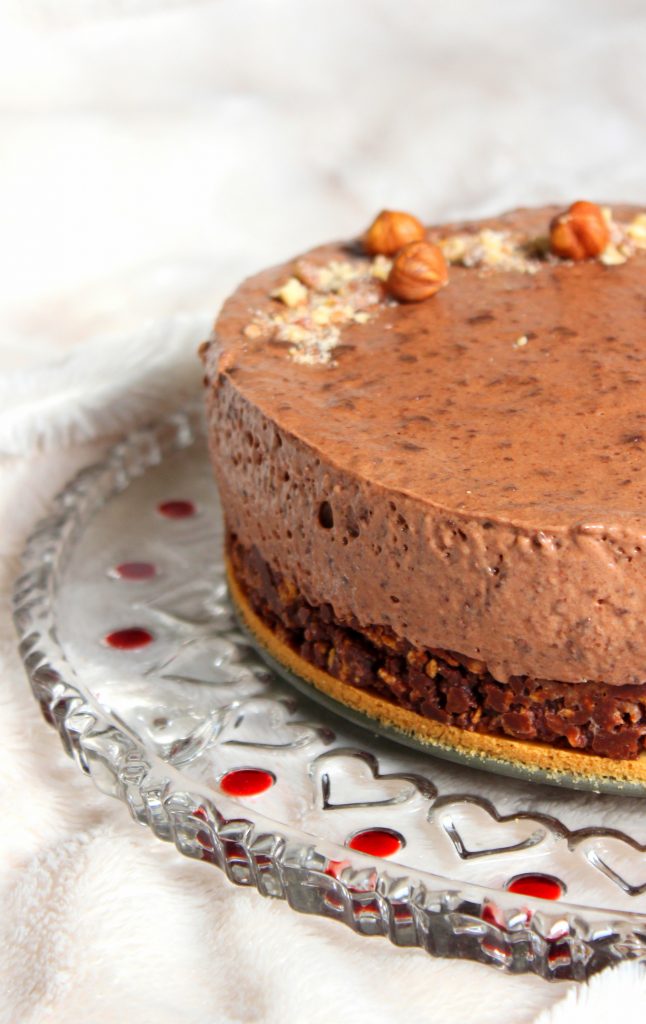 Trianon ou royal au chocolat vegan, sans gluten, sans lactose, végétarien