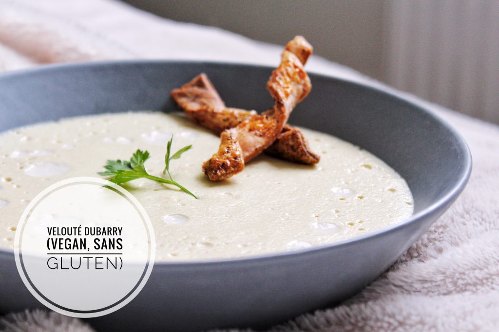 Velouté Dubarry vegan végétarien sans gluten sans lactose
